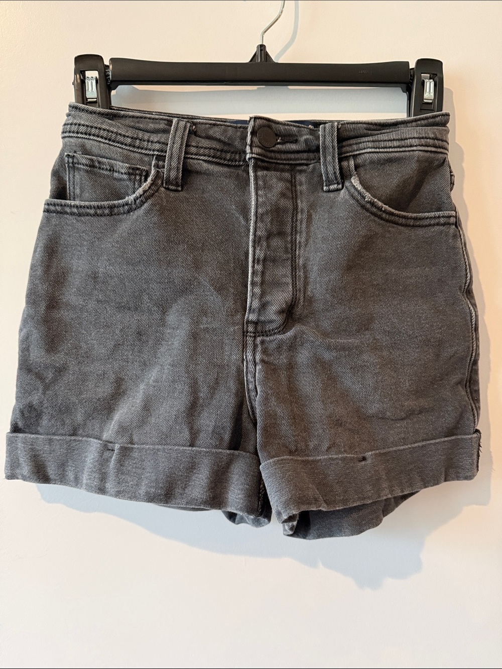 Hollister High-Rise Cuffed Jean Shorts